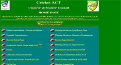 Desktop Screenshot of actumpires.com